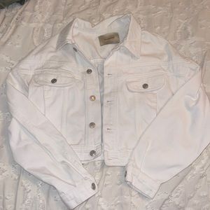 White jean jacket